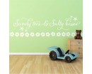 Sandy Toes And Salty Kisses Beach Decor Decal - Wall Quotes